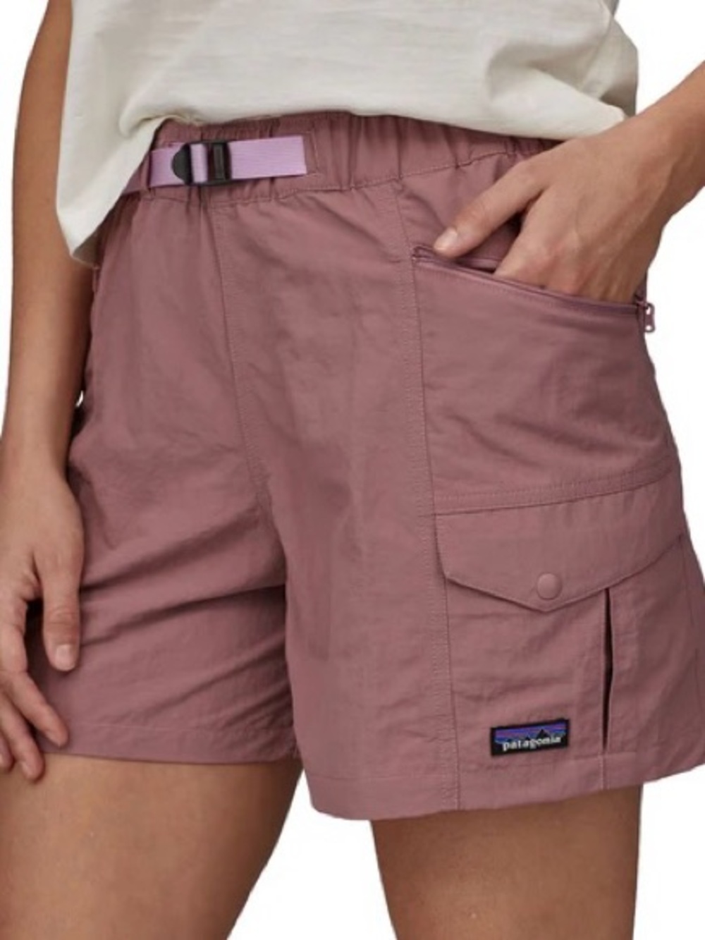 Patagonia Shorts Women’s Outdoor Everyday 4” Short Athletic Hiking Gorpcore Sz L - Picture 1 of 11